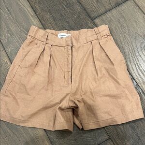 Abercrombie and Fitch high rise linen shorts small